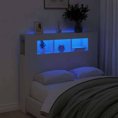 LED uzglavlje bijelo 120x18,5x103,5 cm konstruirano drvo - Bijela 120 x 103.5 cm 1 Cijena