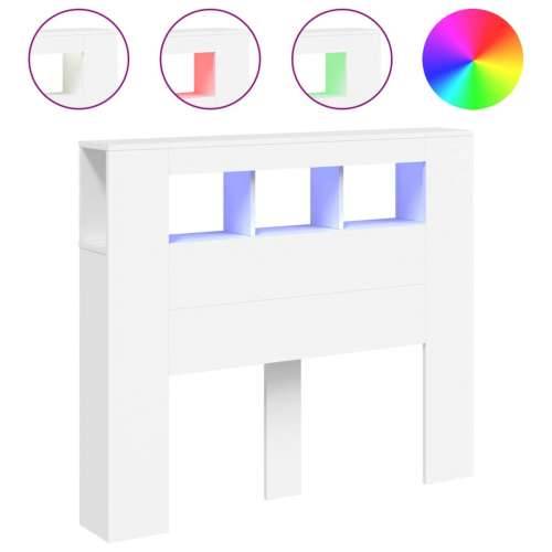 LED uzglavlje bijelo 120x18,5x103,5 cm konstruirano drvo - Bijela 120 x 103.5 cm 1 Cijena
