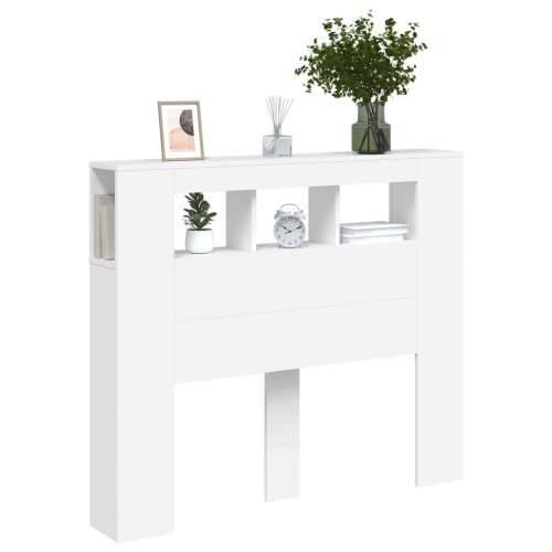 LED uzglavlje bijelo 120x18,5x103,5 cm konstruirano drvo - Bijela 120 x 103.5 cm 1 Cijena