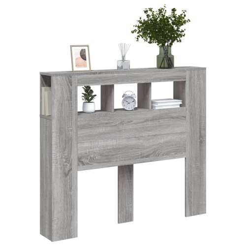 LED uzglavlje boja hrasta 120x18,5x103,5 cm konstruirano drvo - Sivi hrast sonoma 120 x 103.5 cm 1 Cijena