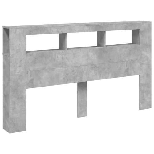 LED uzglavlje siva boja betona 180x18,5x103,5 cm - Beton siva 180 x 103.5 cm 1 Cijena