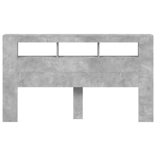 LED uzglavlje siva boja betona 180x18,5x103,5 cm - Beton siva 180 x 103.5 cm 1 Cijena