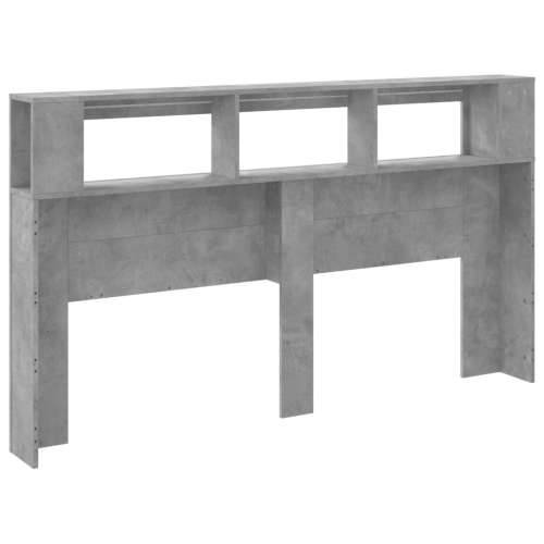 LED uzglavlje siva boja betona 180x18,5x103,5 cm - Beton siva 180 x 103.5 cm 1 Cijena