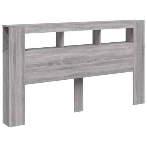 LED uzglavlje boja hrasta 180x18,5x103,5 cm konstruirano drvo - Sivi hrast sonoma 180 x 103.5 cm 1 Cijena