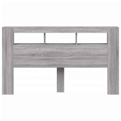 LED uzglavlje boja hrasta 180x18,5x103,5 cm konstruirano drvo - Sivi hrast sonoma 180 x 103.5 cm 1 Cijena