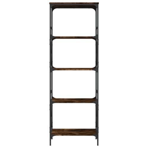 Regal za knjige s 5 razina boja hrasta 59 x 35 x 171 cm drveni - Dimljeni hrast 1 171 cm Cijena
