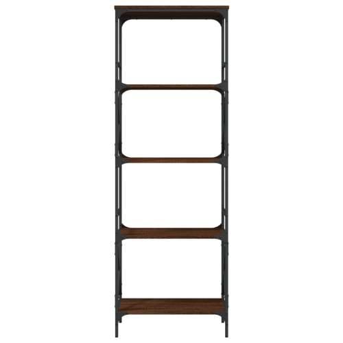 Regal za knjige 5 razina smeđa boja hrasta 59x35x171 cm drveni - Smeđi hrast 1 171 cm Cijena
