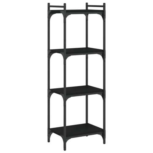 Regal za knjige s 4 razine crni 40x30x120 cm konstruirano drvo - Crna 1 120 cm 40 cm Cijena