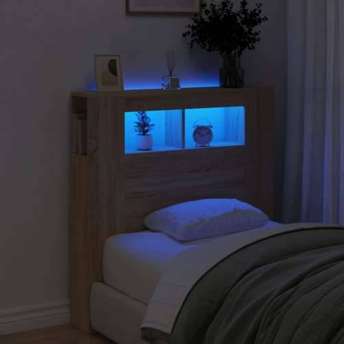 LED uzglavlje boja hrasta sonome 100x18,5x103,5cm - sonoma hrast 100 x 103.5 cm 1 Cijena