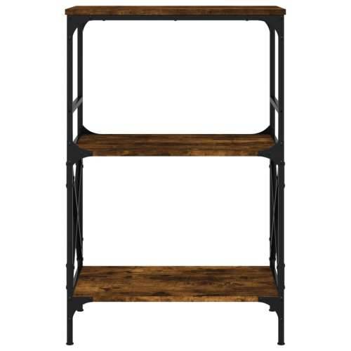 Regal za knjige s 3 razine boja hrasta 59 x 35 x 90,5 cm drveni Dimljeni hrast 1 90.5 cm Cijena