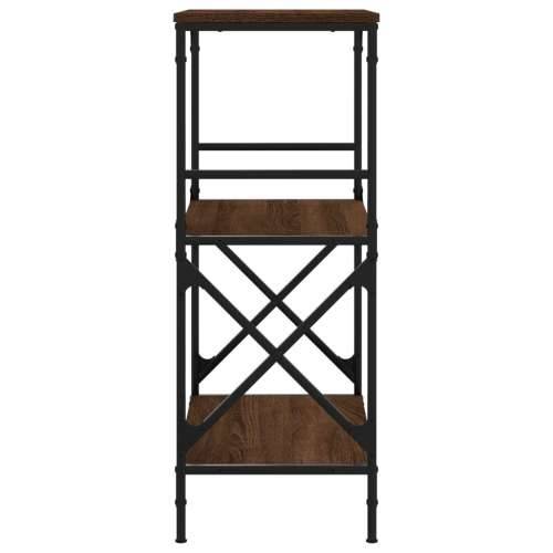 Regal za knjige 3 razine smeđa boja hrasta 59x35x90,5 cm drveni Smeđi hrast 1 90.5 cm Cijena