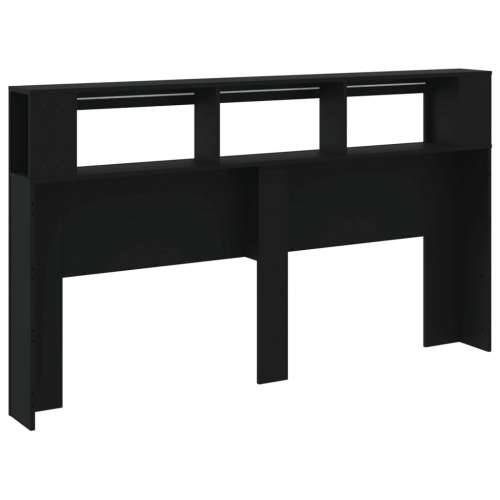 LED uzglavlje crno 180x18,5x103,5 cm konstruirano drvo - Crna 180 x 103.5 cm 1 Cijena