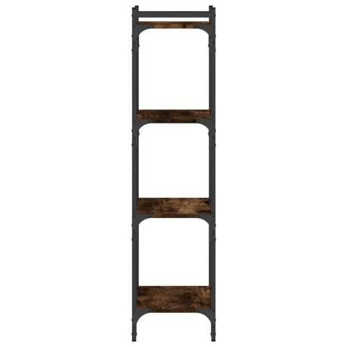 Regal za knjige s 4 razine boja hrasta 40 x 30 x 120 cm drveni - Dimljeni hrast 1 120 cm 40 cm Cijena
