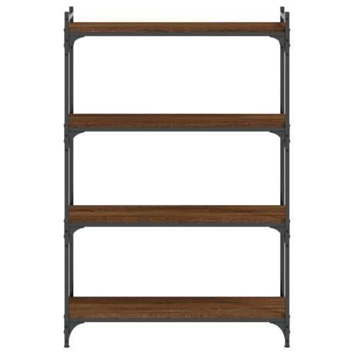 Regal za knjige 4 razine smeđa boja hrasta 80x30x120 cm drveni - Smeđi hrast 1 120 cm 80 cm Cijena