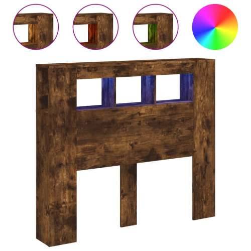 LED uzglavlje boja dimljenog hrasta 120x18,5x103,5 cm - Dimljeni hrast 120 x 103.5 cm 1 Cijena