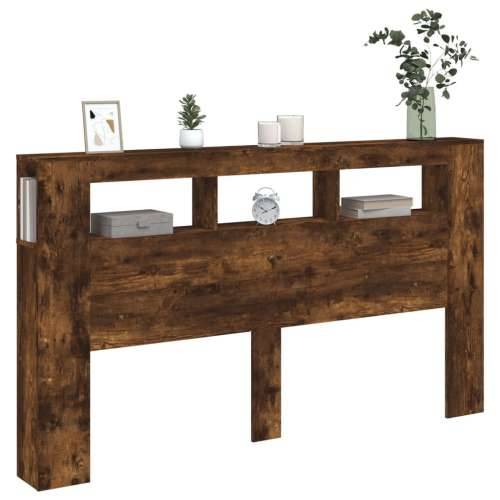 LED uzglavlje boja dimljenog hrasta 180x18,5x103,5 cm - Dimljeni hrast 180 x 103.5 cm 1 Cijena