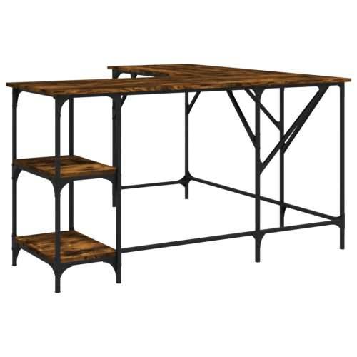 Radni stol boja dimljenog hrasta 139x139x75cm konstruirano drvo - Dimljeni hrast Cijena