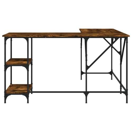 Radni stol boja dimljenog hrasta 139x139x75cm konstruirano drvo - Dimljeni hrast Cijena