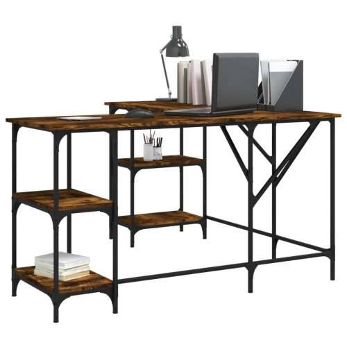 Radni stol boja dimljenog hrasta 139x139x75cm konstruirano drvo - Dimljeni hrast Cijena