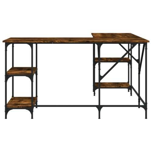 Radni stol boja dimljenog hrasta 139x139x75cm konstruirano drvo - Dimljeni hrast Cijena