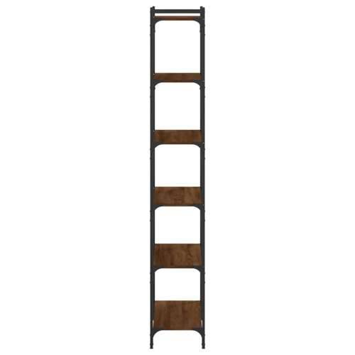Regal za knjige 6 razina smeđa boja hrasta 80x30x188 cm drveni - Smeđi hrast 1 188 cm 80 cm Cijena