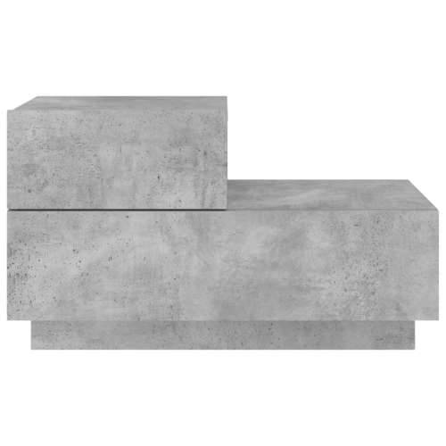 Noćni ormarić s LED svjetlima siva boja betona 70x36x40,5 cm - Beton siva 1 Cijena
