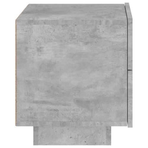 Noćni ormarić s LED svjetlima siva boja betona 70x36x40,5 cm - Beton siva 1 Cijena