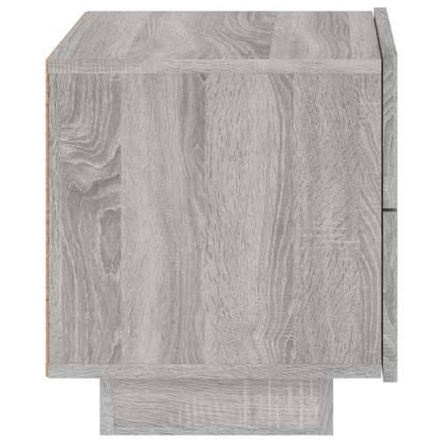 Noćni ormarić s LED svjetlima boja hrasta sonome 70x36x40,5 cm - Sivi hrast sonoma 1 Cijena