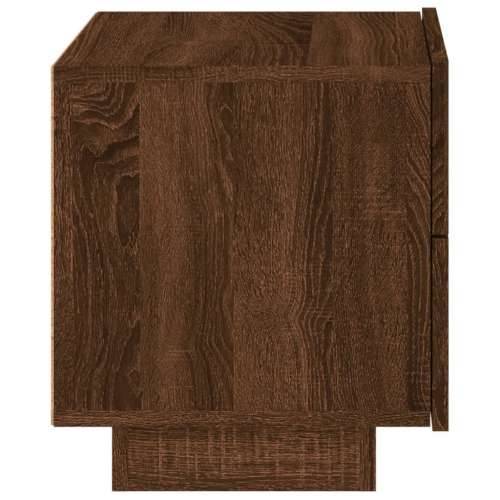 Noćni ormarić s LED svjetlima boja smeđeg hrasta 70x36x40,5 cm - Smeđi hrast 1 Cijena