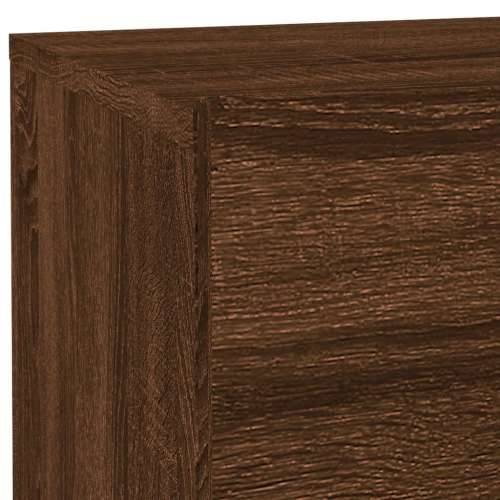Noćni ormarić s LED svjetlima boja smeđeg hrasta 70x36x40,5 cm - Smeđi hrast 1 Cijena
