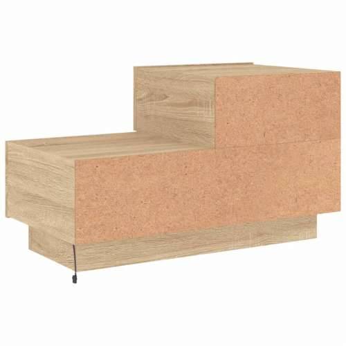 Noćni ormarić s LED svjetlima boja hrasta sonome 70x36x40,5 cm - sonoma hrast 1 Cijena