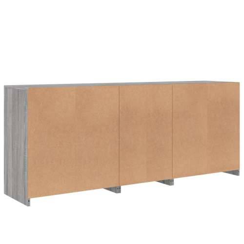 Komoda s LED svjetlima boja sivog hrasta 162 x 37 x 67 cm - Sivi hrast sonoma 1 Cijena