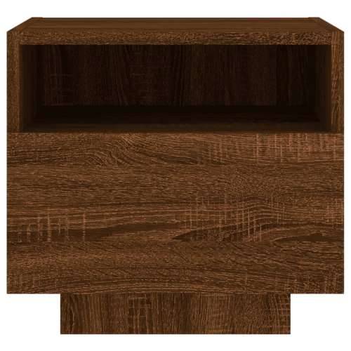 Noćni ormarići s LED svjetlima 2 kom boja hrasta 40x39x37 cm - Smeđi hrast 2 Cijena