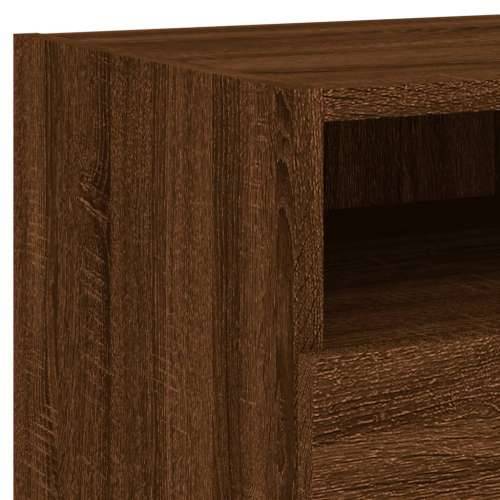 Noćni ormarići s LED svjetlima 2 kom boja hrasta 40x39x37 cm - Smeđi hrast 2 Cijena