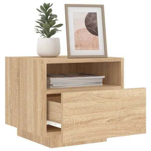 Noćni ormarići s LED svjetlima 2 kom boja hrasta 40x39x37 cm - sonoma hrast 2 Cijena