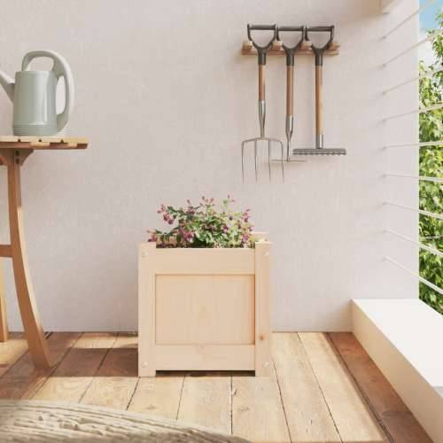 Vrtna sadilica 31 x 31 x 31 cm od masivne borovine - Prirodna boja bora 1 Cijena