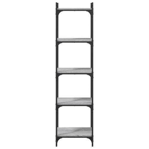 Regal za knjige s 5 razina siva boja hrasta 40x30x154 cm drveni - Sivi hrast sonoma 1 154 cm 40 cm Cijena