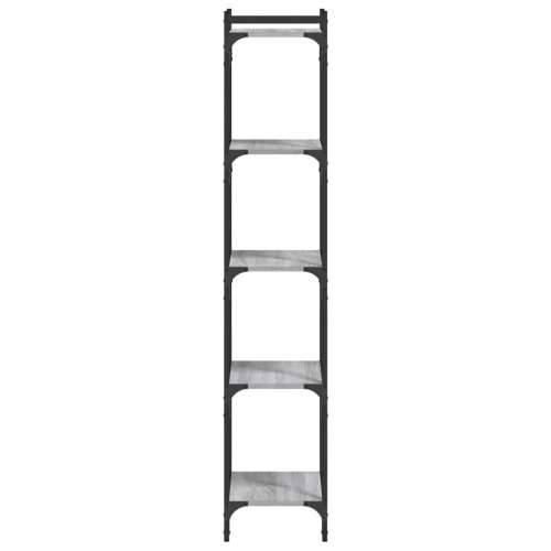 Regal za knjige s 5 razina siva boja hrasta 40x30x154 cm drveni - Sivi hrast sonoma 1 154 cm 40 cm Cijena