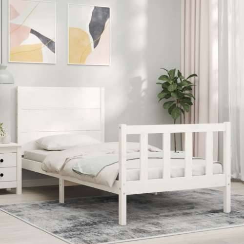Okvir kreveta bez madraca bijeli 100x200 cm konstruirano drvo - Bijela 100 x 200 cm Cijena