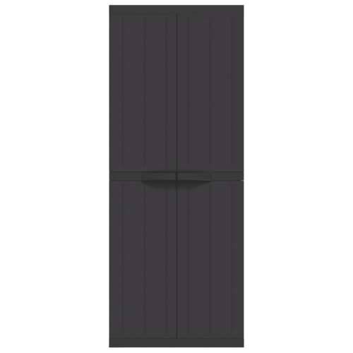 Vanjski ormarić za pohranu crni 65 x 37 x 165 cm PP - Crna 65 x 37 x 165 cm (63 x 31 cm) 1 Cijena