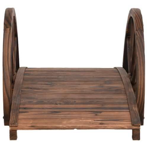 Vrtni most s ogradama 99 x 50 x 38 cm od masivne jelovine Cijena