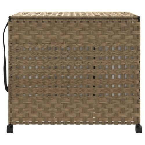 Košara za rublje s kotačima 66x35x60 cm od ratana - Prirodna 1 Cijena