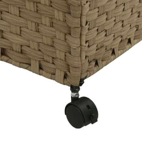 Košara za rublje s kotačima 60 x 35 x 60,5 cm od ratana - Prirodna 1 Cijena