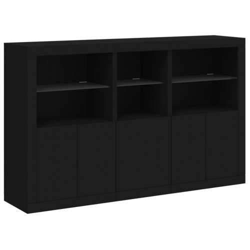 Komoda s LED svjetlima crna 162 x 37 x 100 cm - Crna 1 Cijena