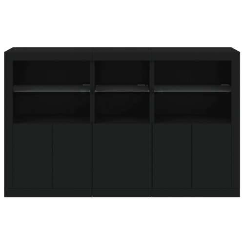 Komoda s LED svjetlima crna 162 x 37 x 100 cm - Crna 1 Cijena