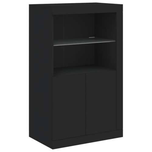 Komoda s LED svjetlima crna 162 x 37 x 100 cm - Crna 1 Cijena