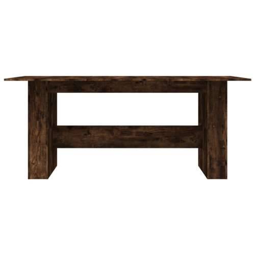 Blagovaonski stol boja dimljenog hrasta 180 x 90 x 76 cm drveni - Dimljeni hrast 1 Cijena