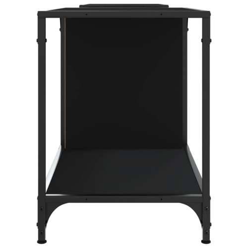 TV ormarić crni 203 x 37 x 50 cm od konstruiranog drva - Crna 1 203 cm Cijena