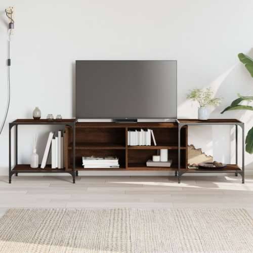 TV ormarić smeđa boja hrasta 203 x 37 x 50 cm konstruirano drvo - Smeđi hrast 1 203 cm Cijena