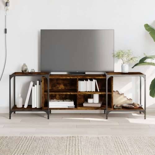 TV ormarić boja dimljenog hrasta 153x37x50 cm konstruirano drvo - Dimljeni hrast 1 153 cm Cijena